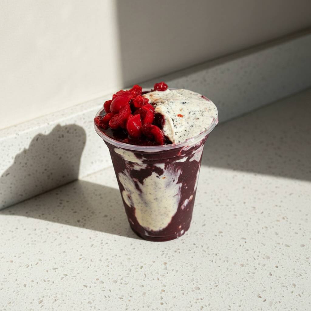 Uma combinação perfeita para os apaixonados por açaí e doces! São 400ml de açaí cremoso, acompanhados de creme de Ninho super aveludado, cerejas selecionadas e uma deliciosa camada de brigadeiro, criando uma explosão de sabores e texturas a cada colherada. Refrescante, cremoso e irresistível!
