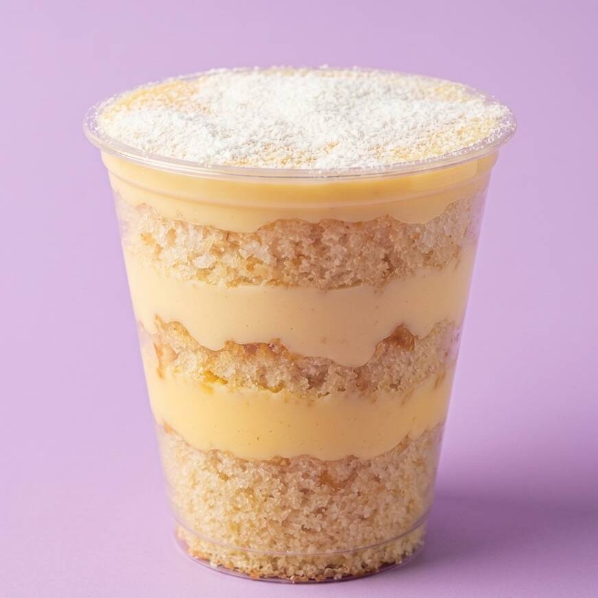 Cremoso e irresistível massa branca com recheio de Ninho. Serve 1 pessoa (aprox. 150ml)