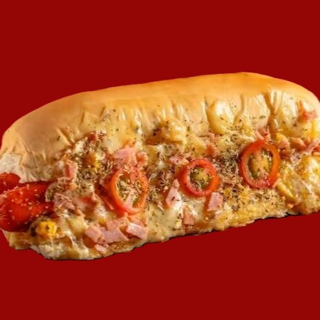 2 paes,maionese,tomate,milho,presunto,queijo,oregano,vina,batata palha.