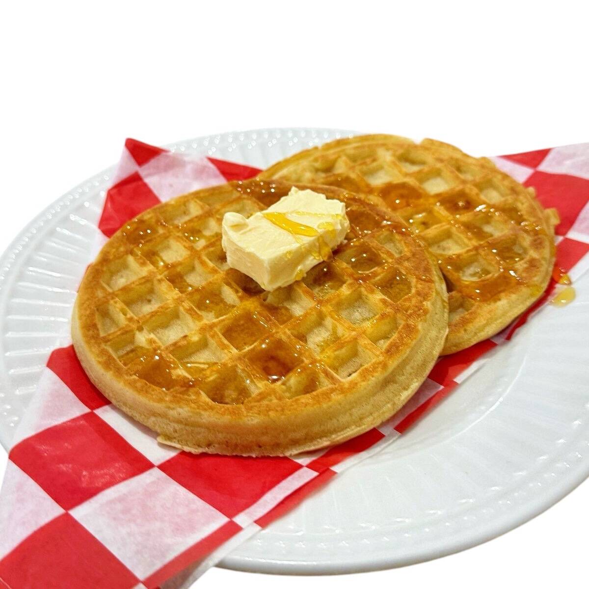 Wafles con Mantequilla y Miel