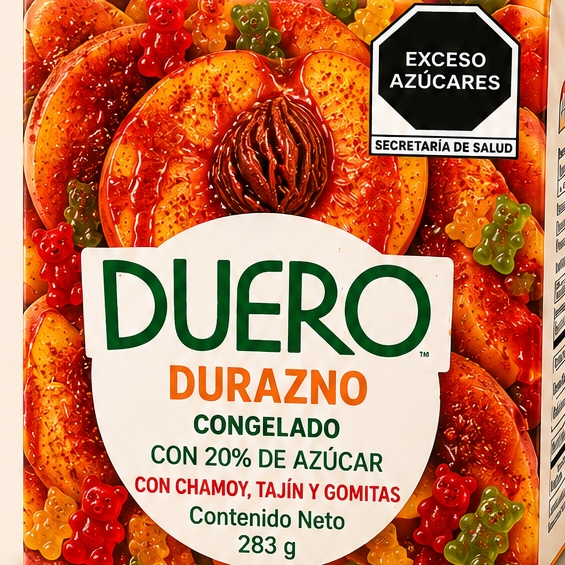 DURAZNO CON CHAMOY TAJIN Y GOMITAS