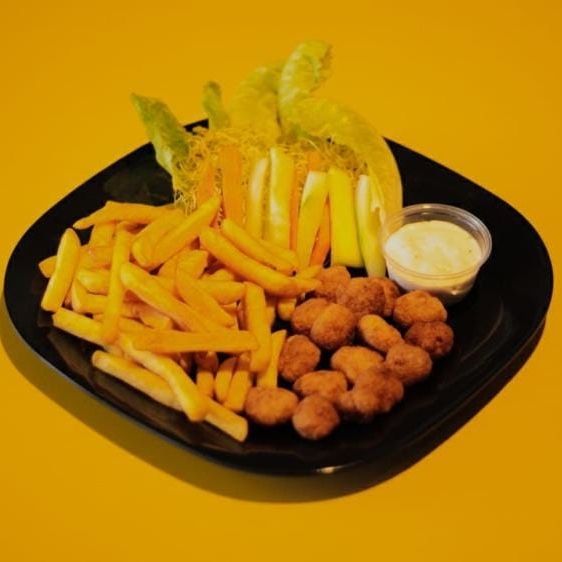 Palomitas de Pollo con Papas