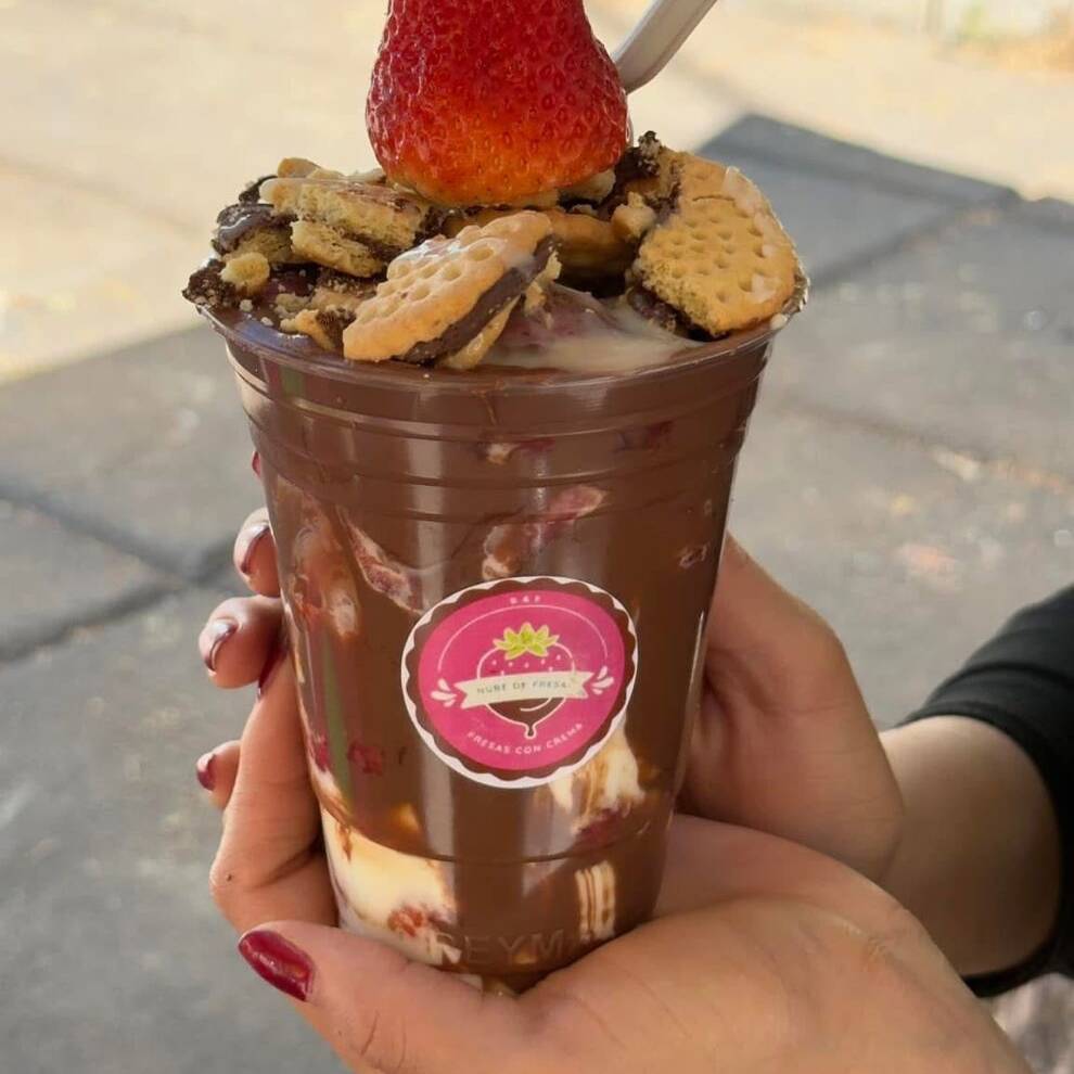 Fresas Con NUTELLA y Crema Grandes