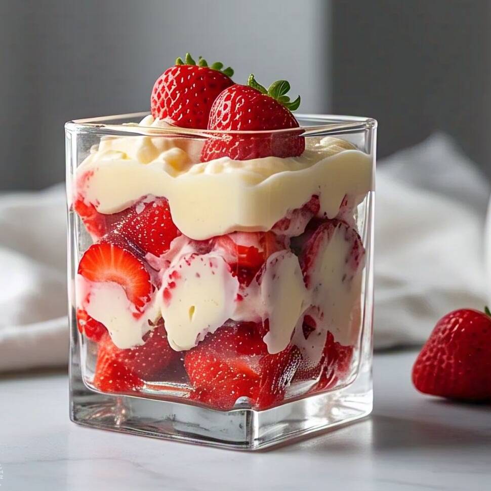 Fresas con Crema 1/4 de Litro