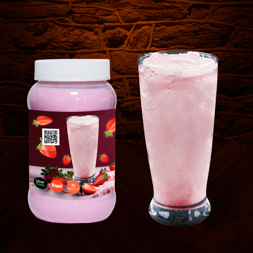 Frappe De Fresa de Leche 500 ml