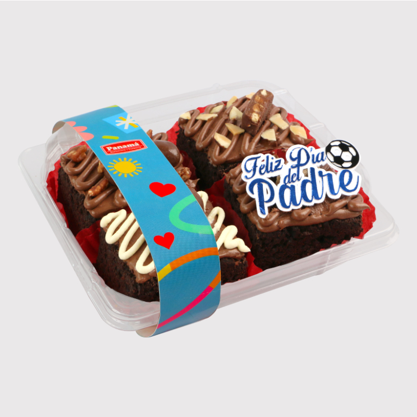 Caja de brownies Día del Padre