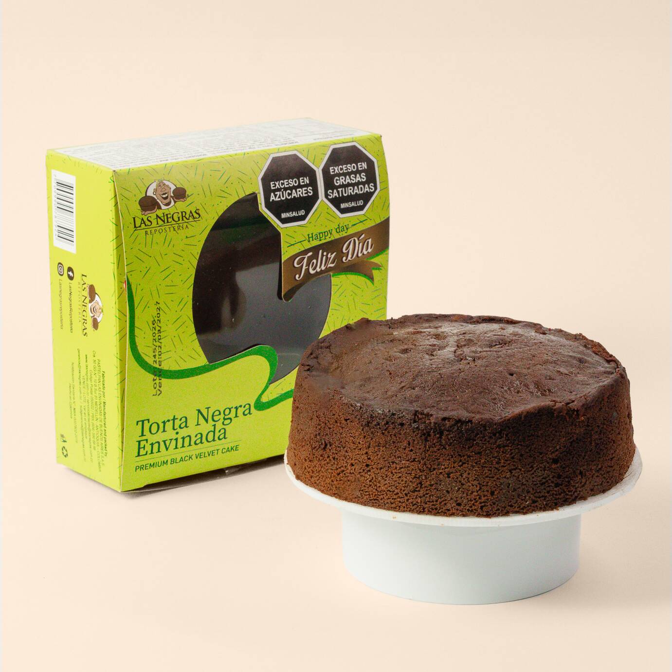 Torta Negra Envinada 12 Porciones