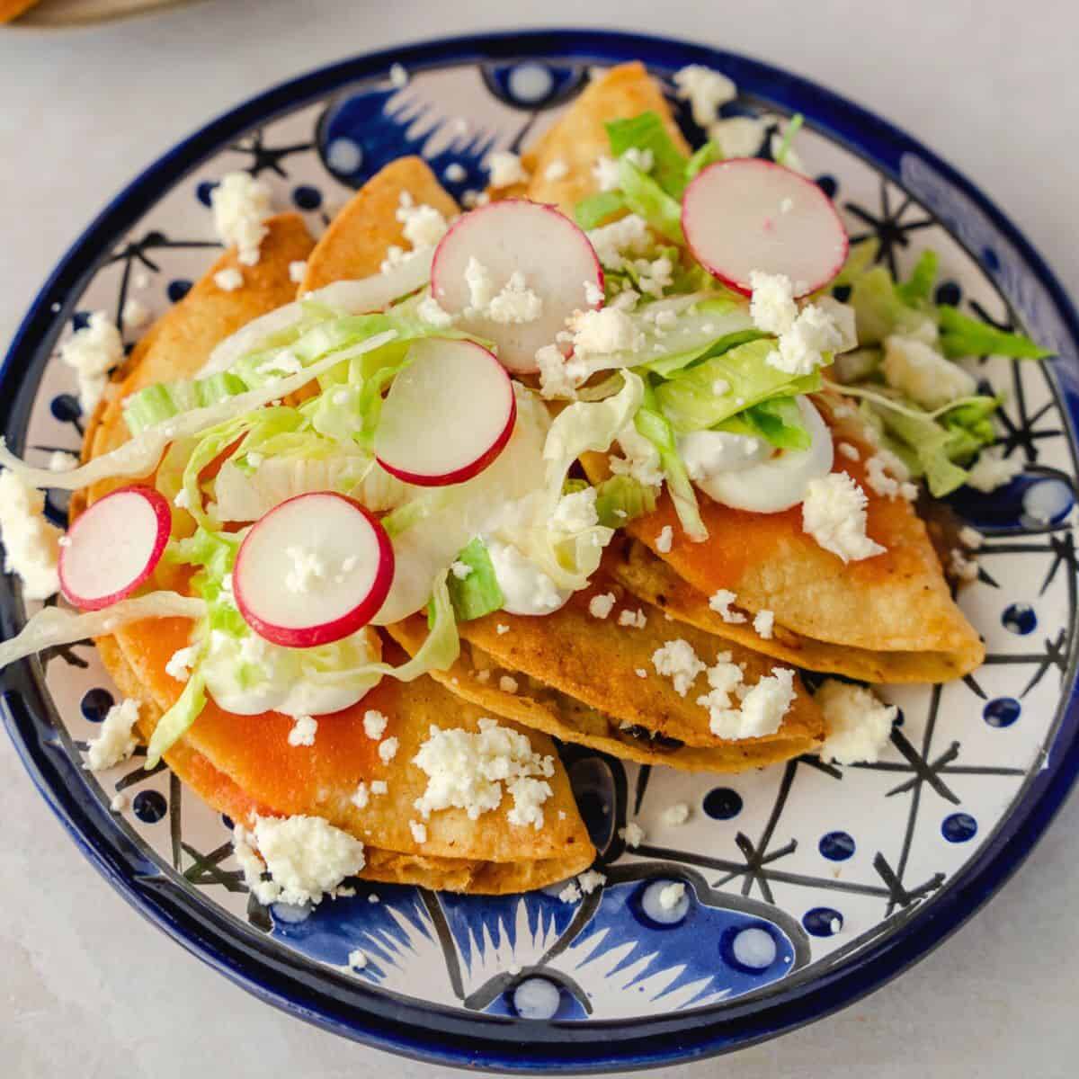 Orden de Tacos Dorados
