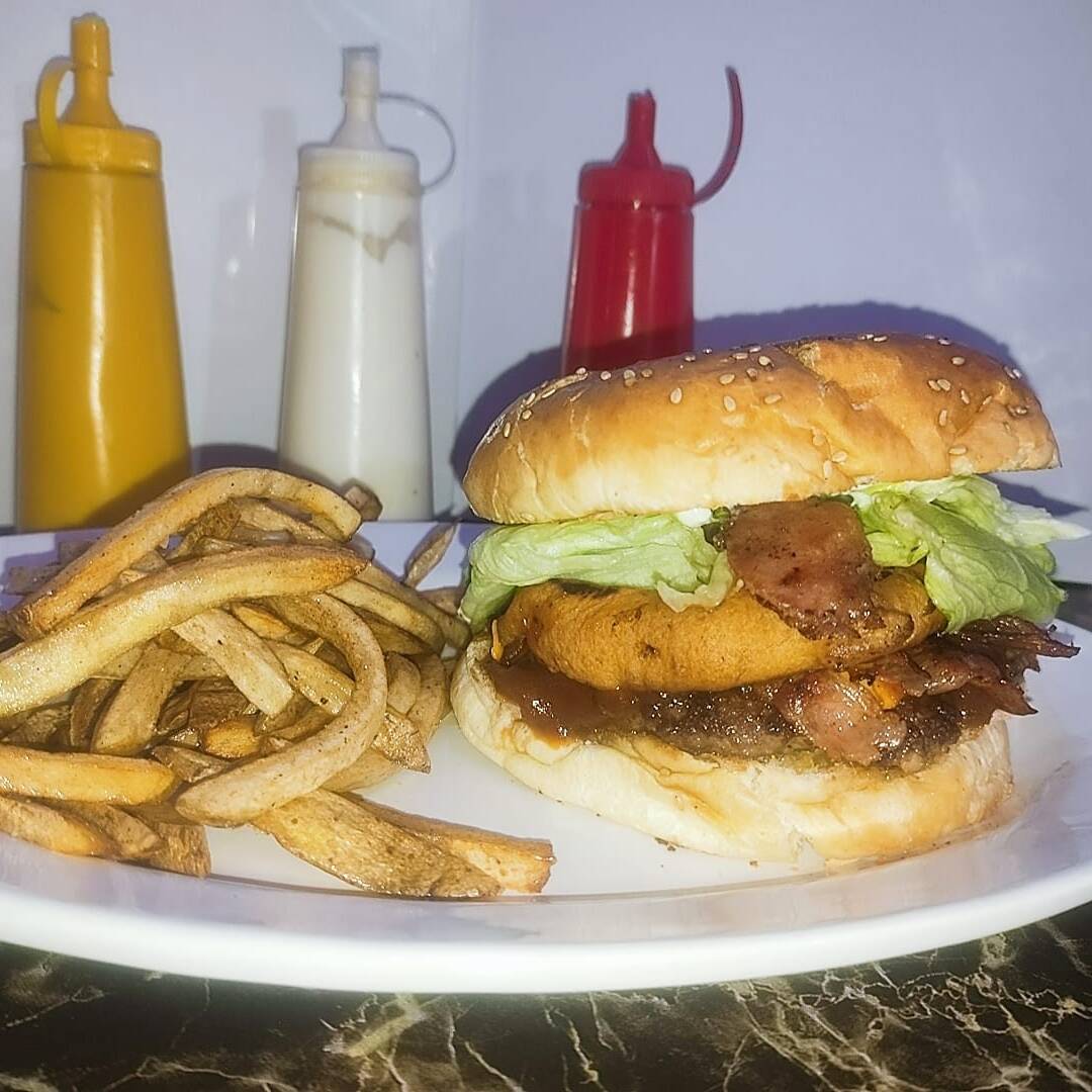 Hamburguesa Texana Con Papas
