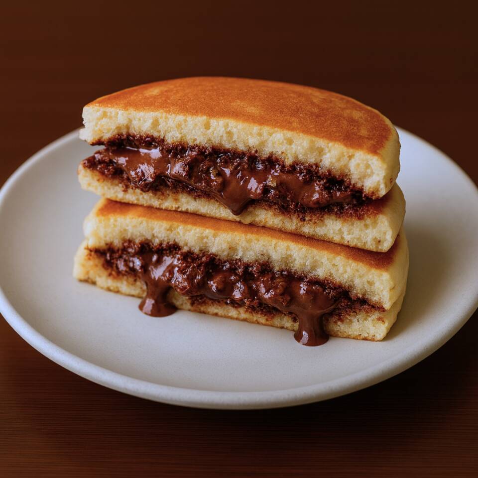 2 Hot Cakes Rellenos de NUTELLA