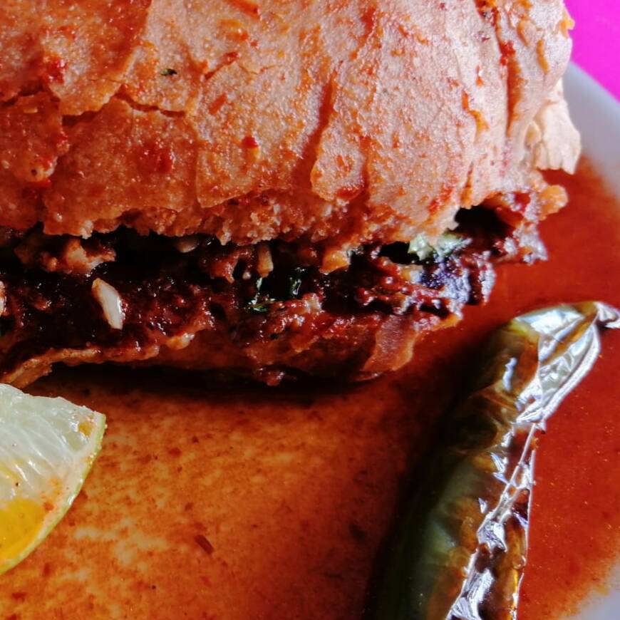 Torta Ahogada de Birria