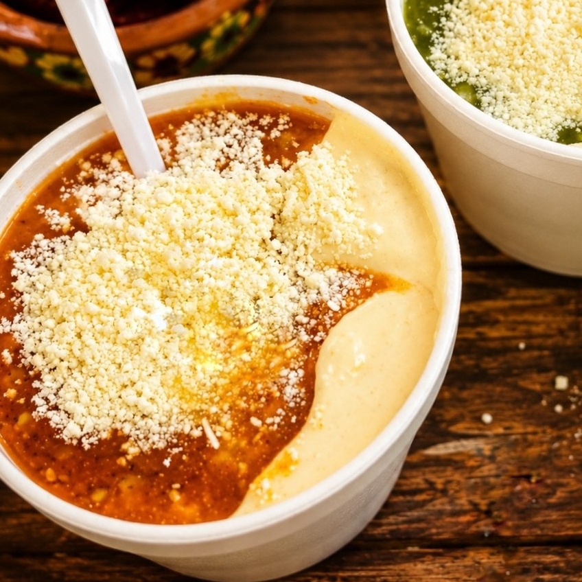 CHILEATOLE ROJO DE CAMARÓN PREPARADO