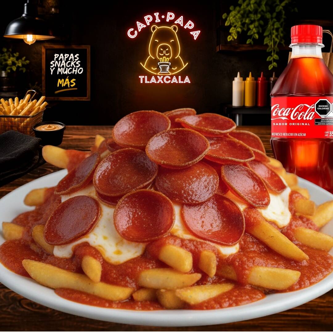Domingo Pizza Papas + Coca Cola