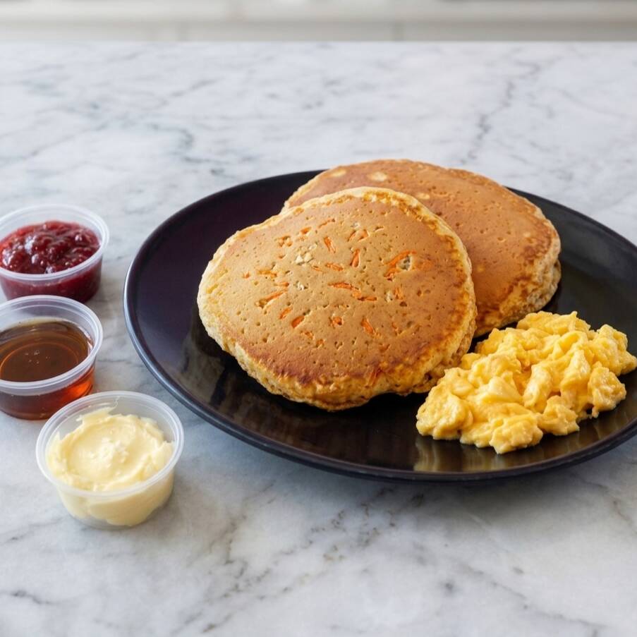 Hot Cakes Especiales de Zanahoria y avena