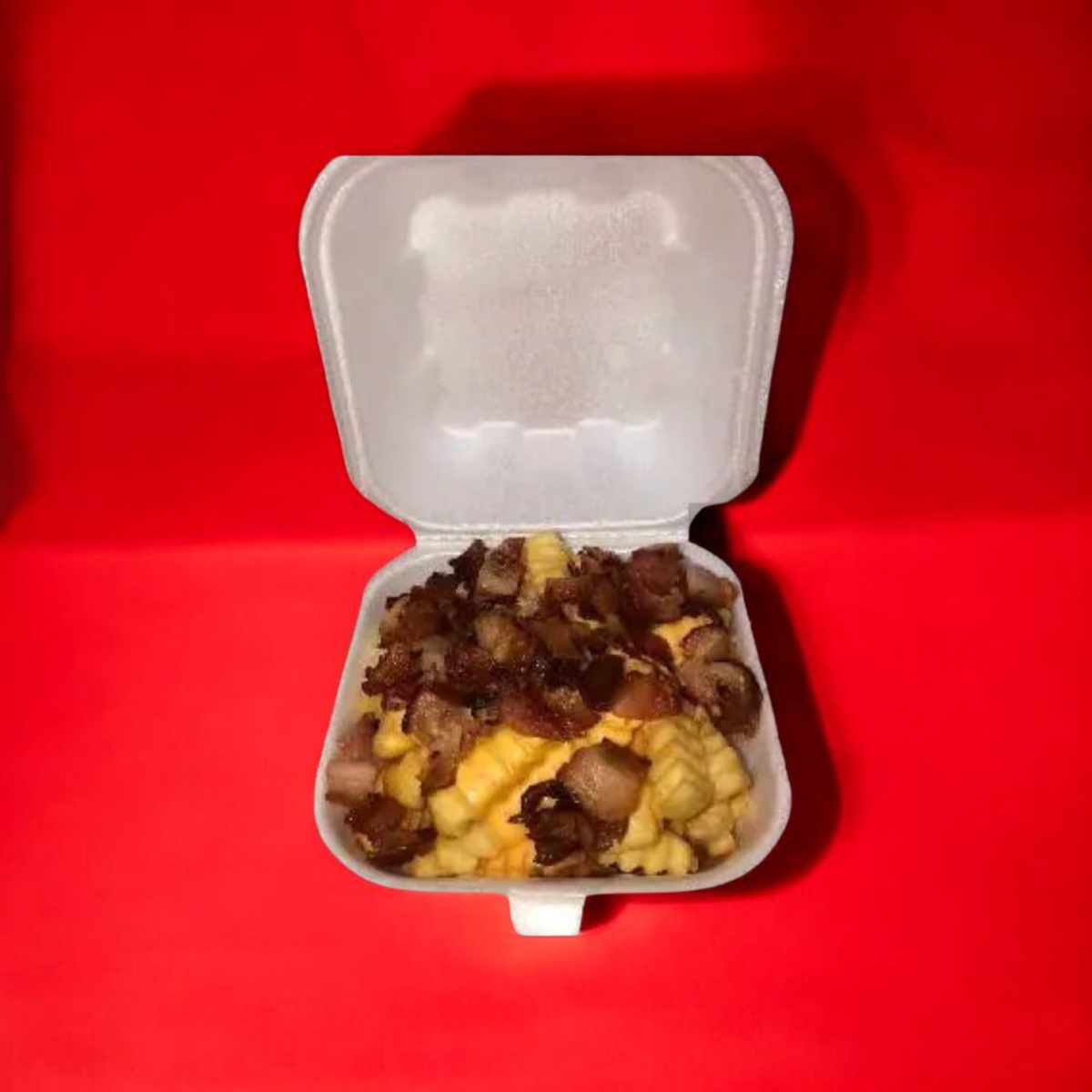 Batata Frita , Bacon Em Cubos E Cheddar melt ,