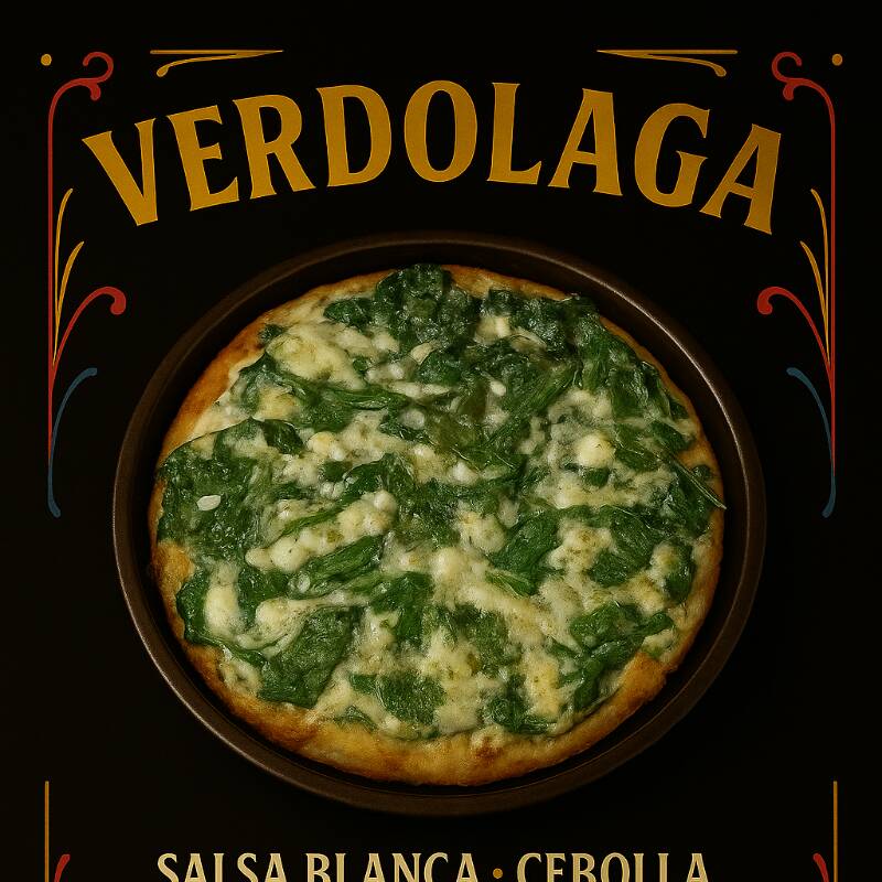 Pizza Espinaca y Blanca