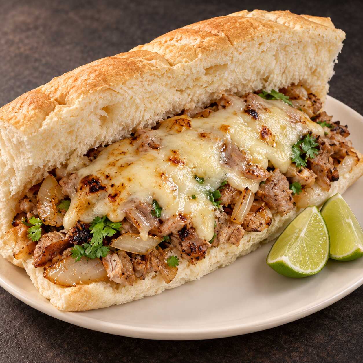 Mega Torta de Carne Asada con Queso