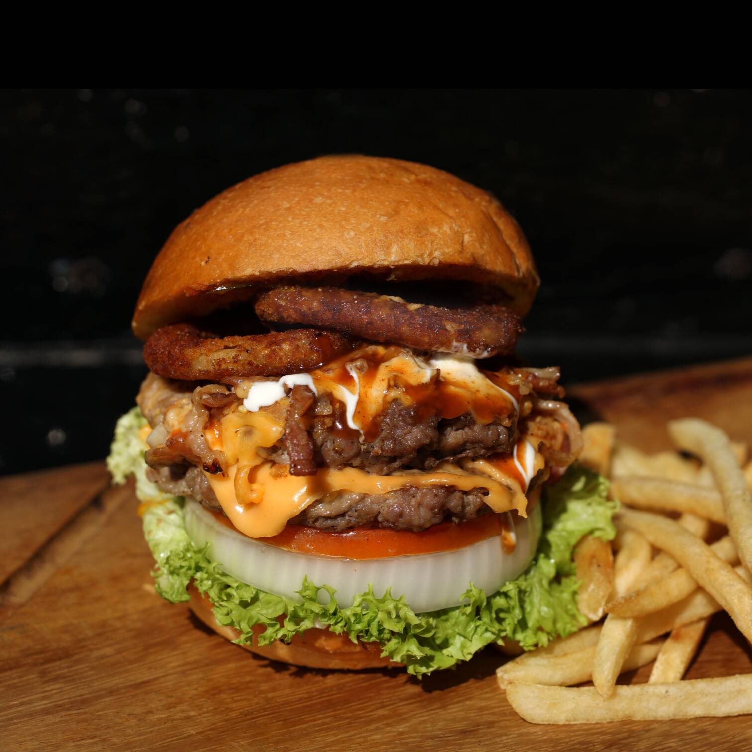 Hamburguesa ZZ Top + Hamburguesa AC/DC