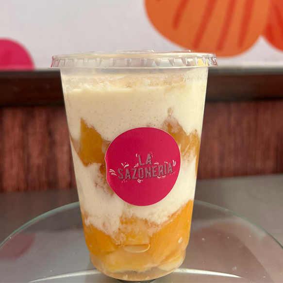 DURAZNOS CON CREMA