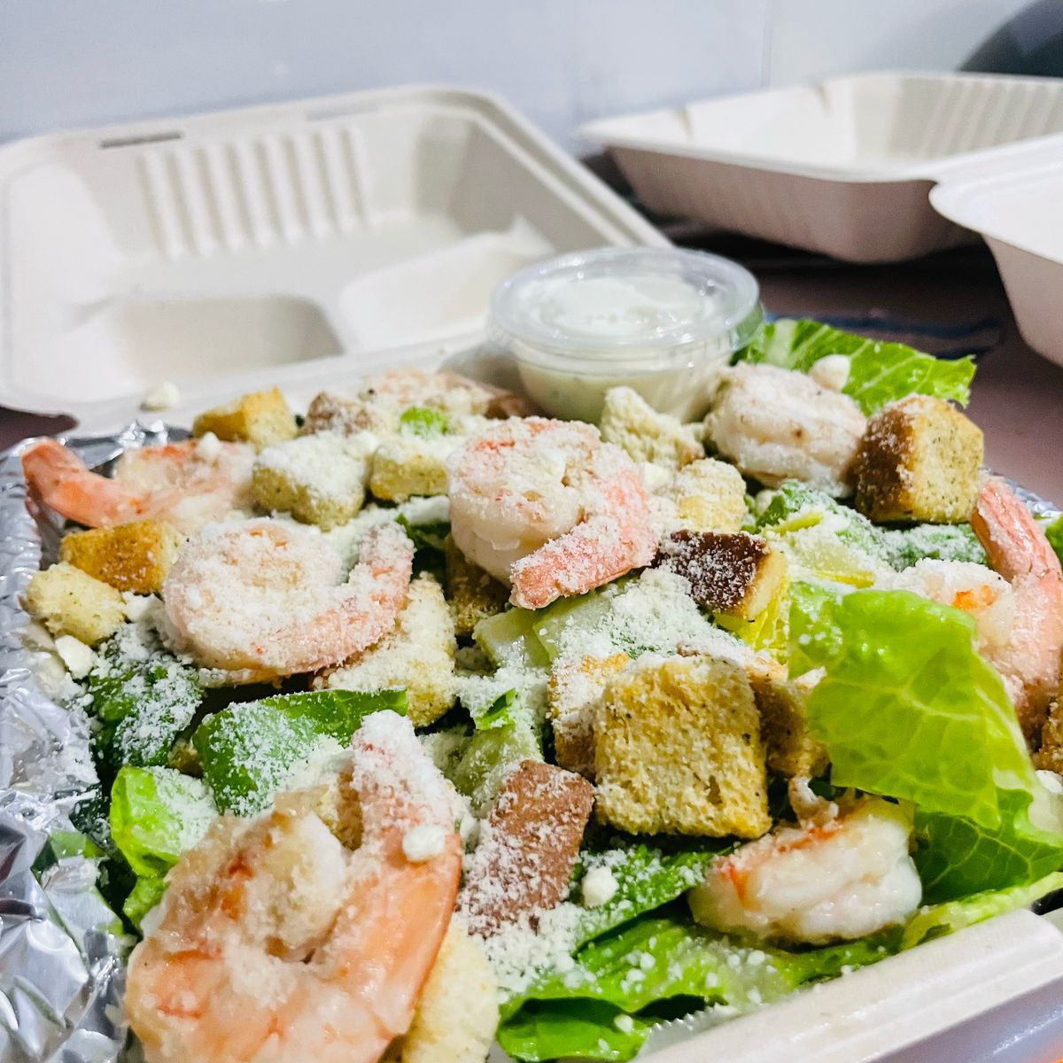 Ensalada César con Camarón