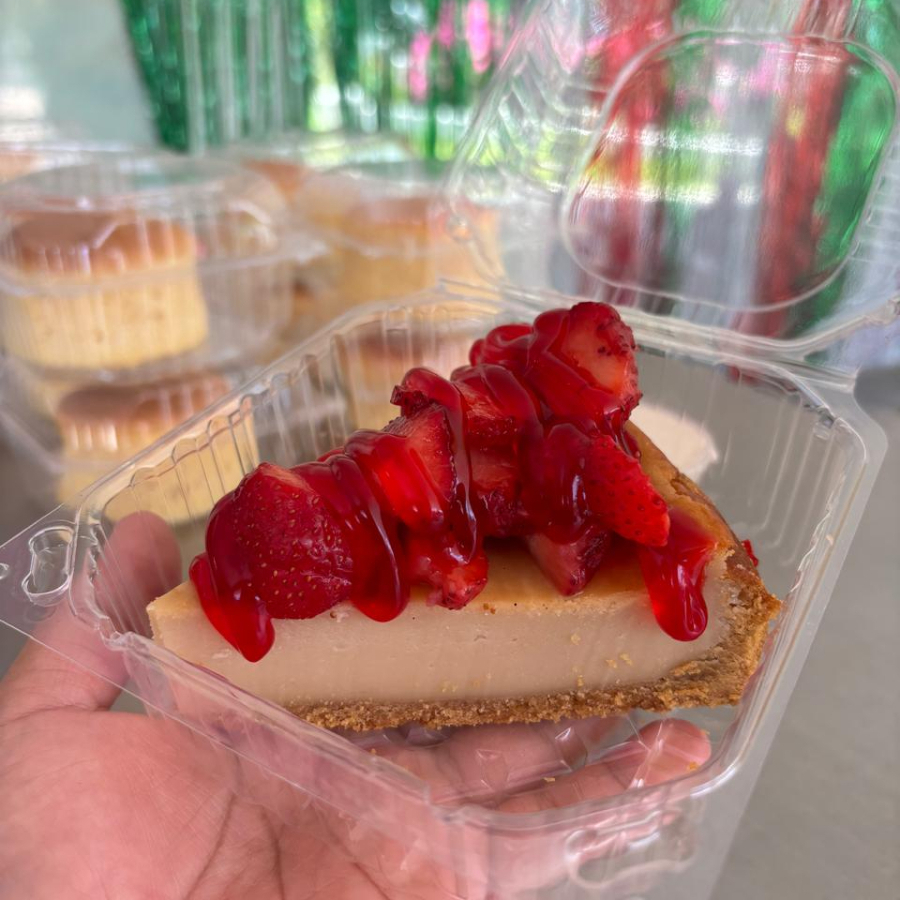 rebanada de chessecake new york