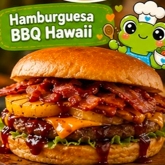HAMBURGUESA BBQ HAWAI