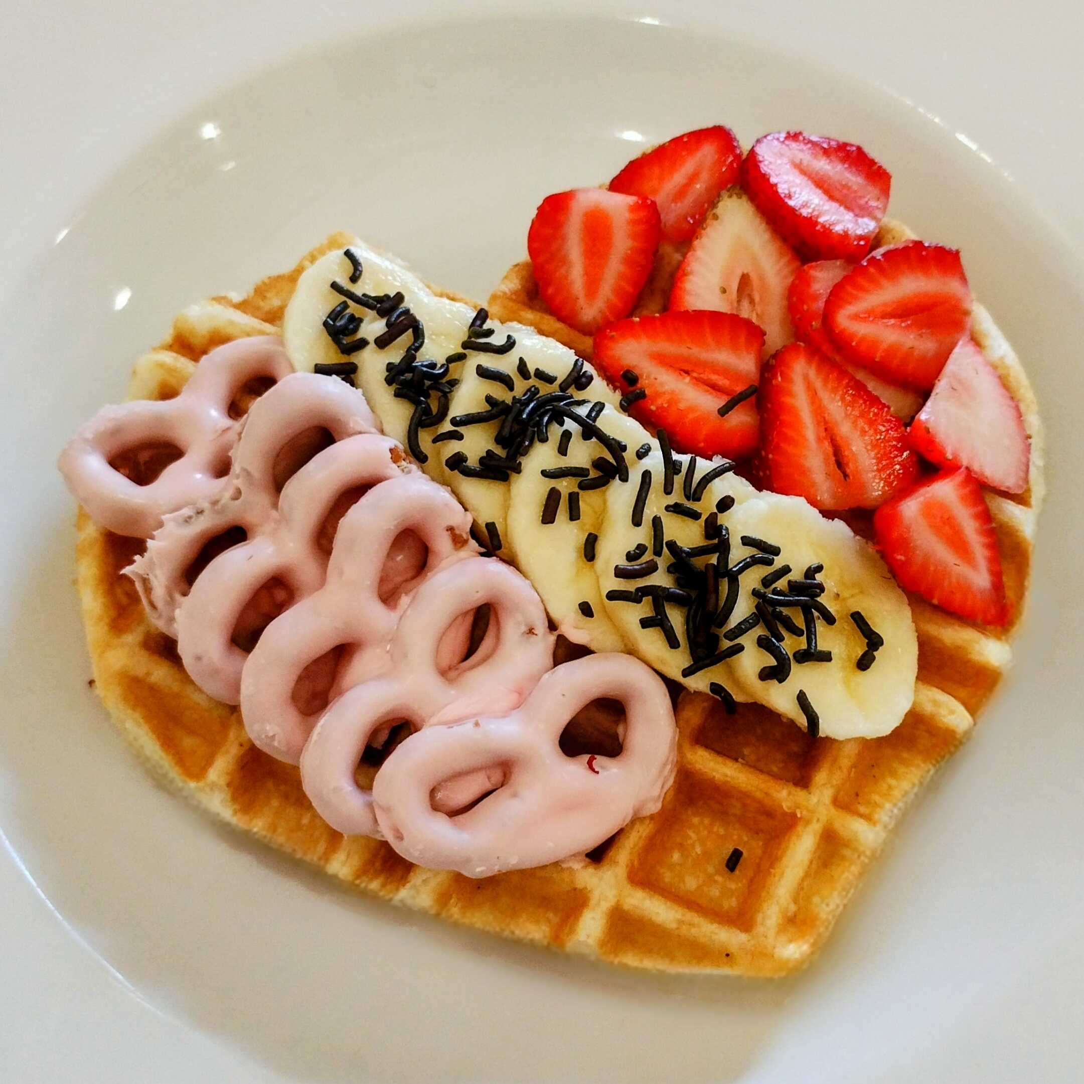 Waffles San Valentín