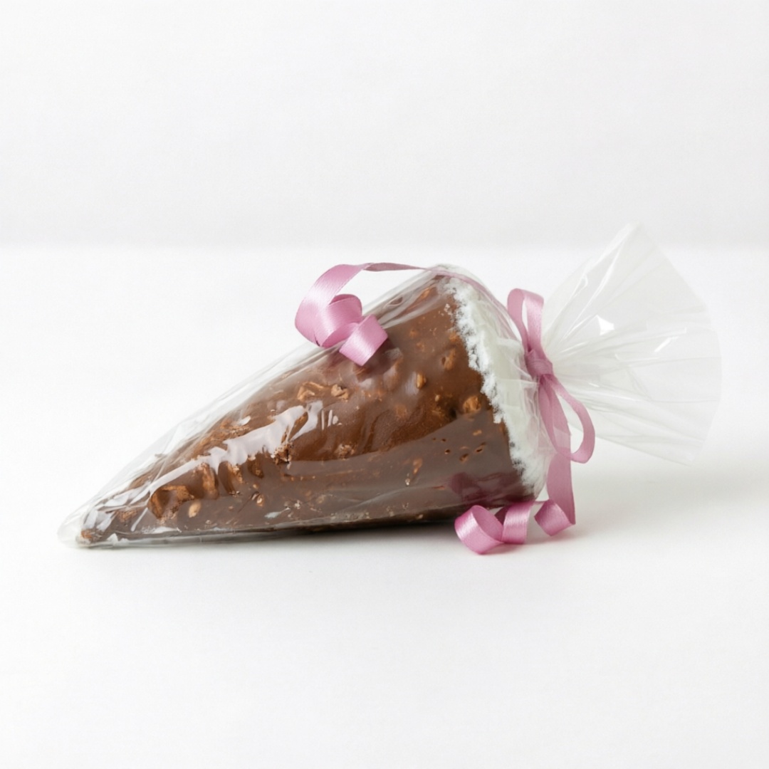 Delicioso Cone Trufado Com Ninho E Nutella, Bem Recheado E Com Toque Especial De Granulado Por Cima. Venha Se Deliciar!!!