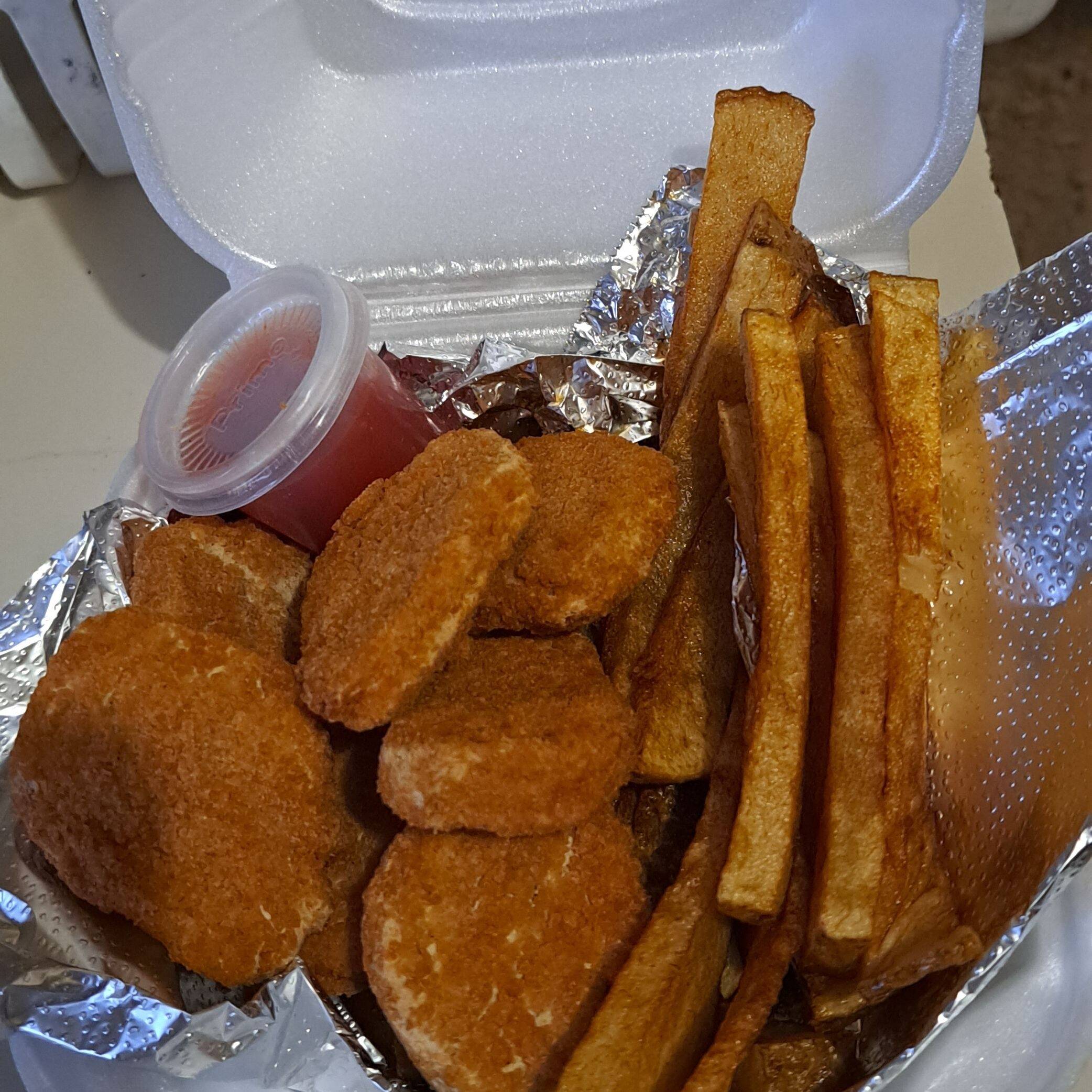 Papas con Nuggets