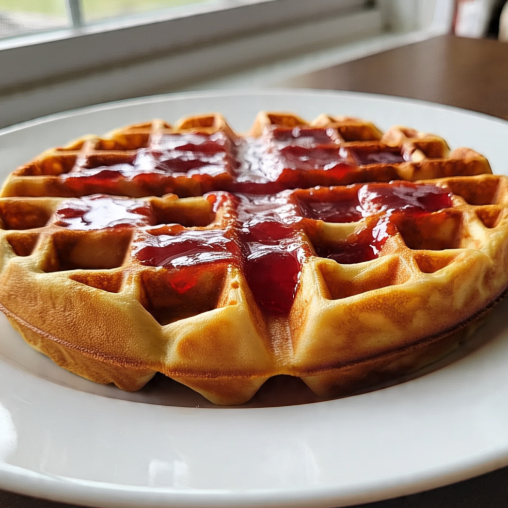Dos Waffles Chicos Fresa