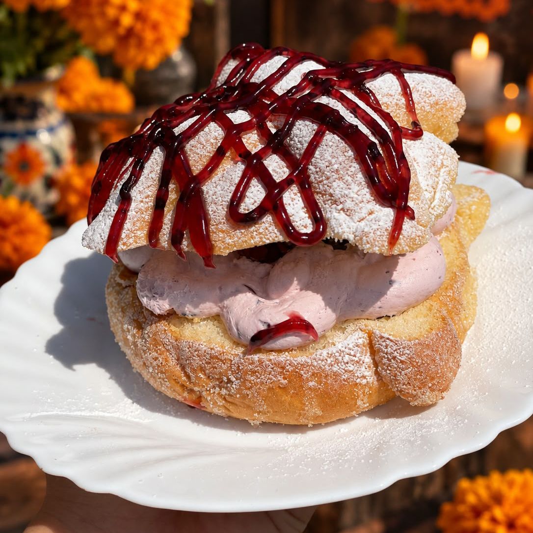 Pan de Muerto ZARZAMORA CON QUESO