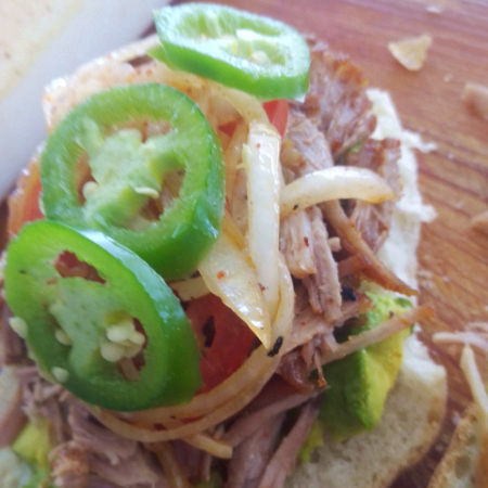 Lonche de Carnitas