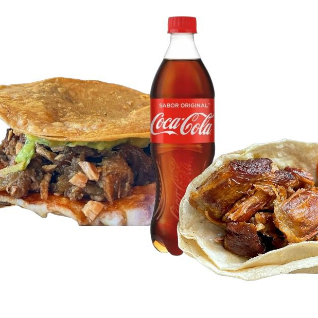 Volcan + Taco Blando + Refresco