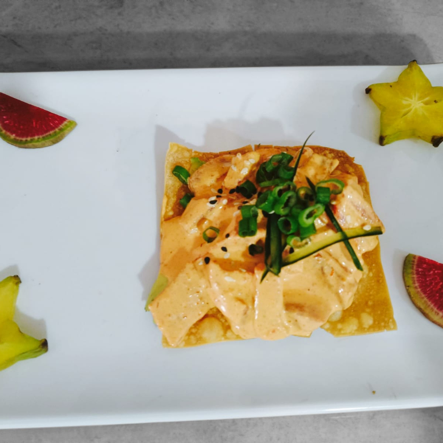 2 Tostaditas de Spicy Atun