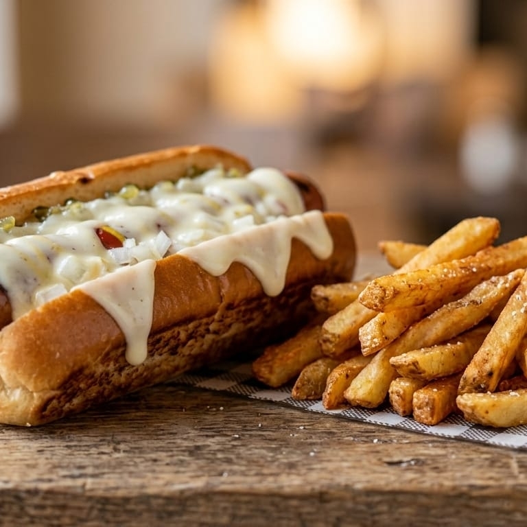 HOTDOG*TOCINO + PAPAS Y QUESO OAXACA