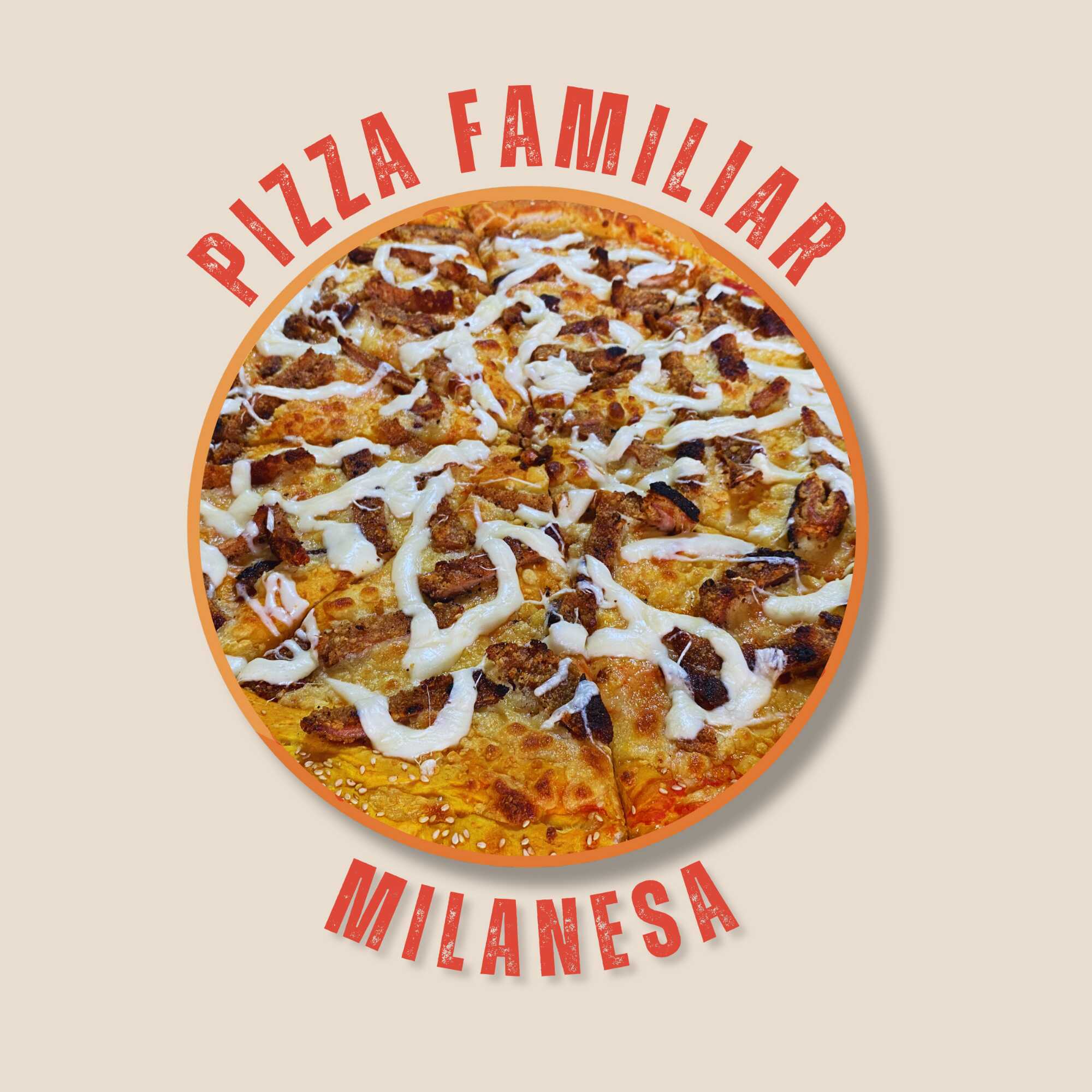 PIZZA FAMILIAR MILANESA