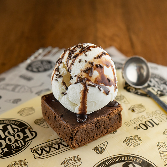 Brownie Con Helado