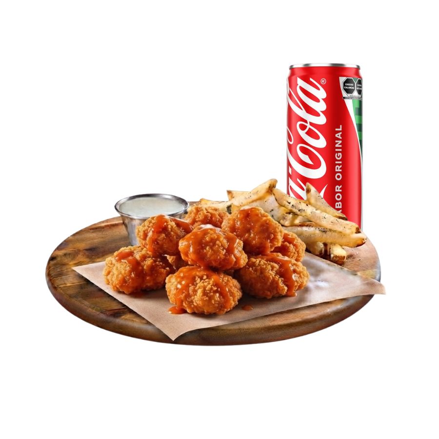 7 Boneless +Papas +Refresco
