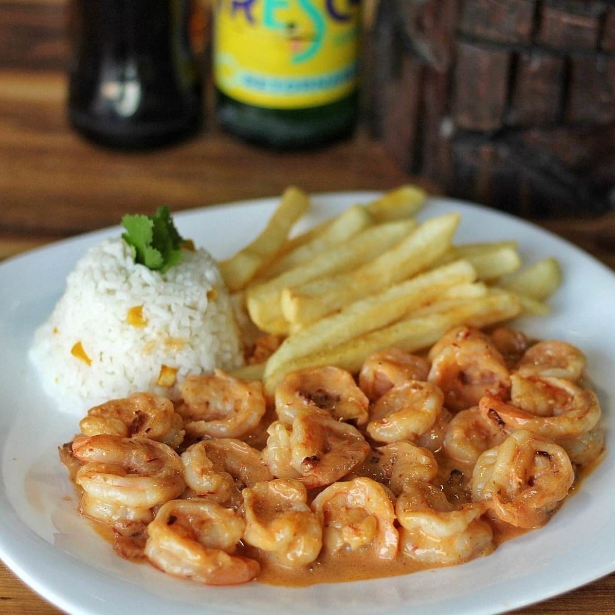 Camarones con Crema al Chipotle