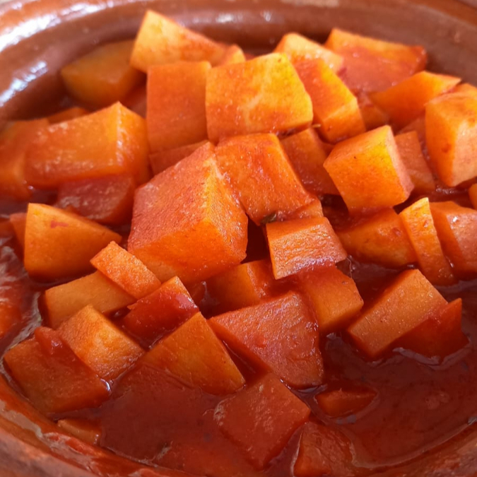 Papas Rojas Mollete