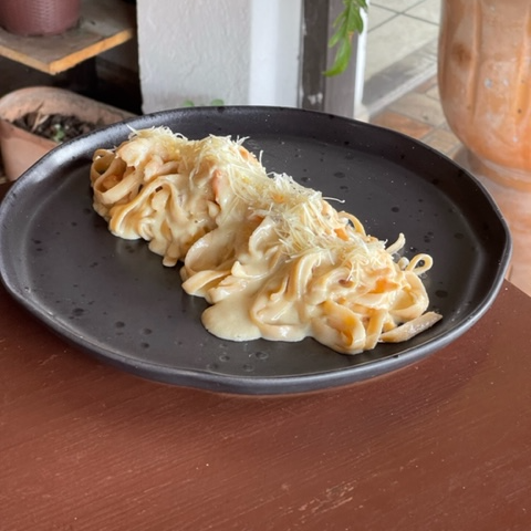Pasta Fresca de Camaron y Alfredo