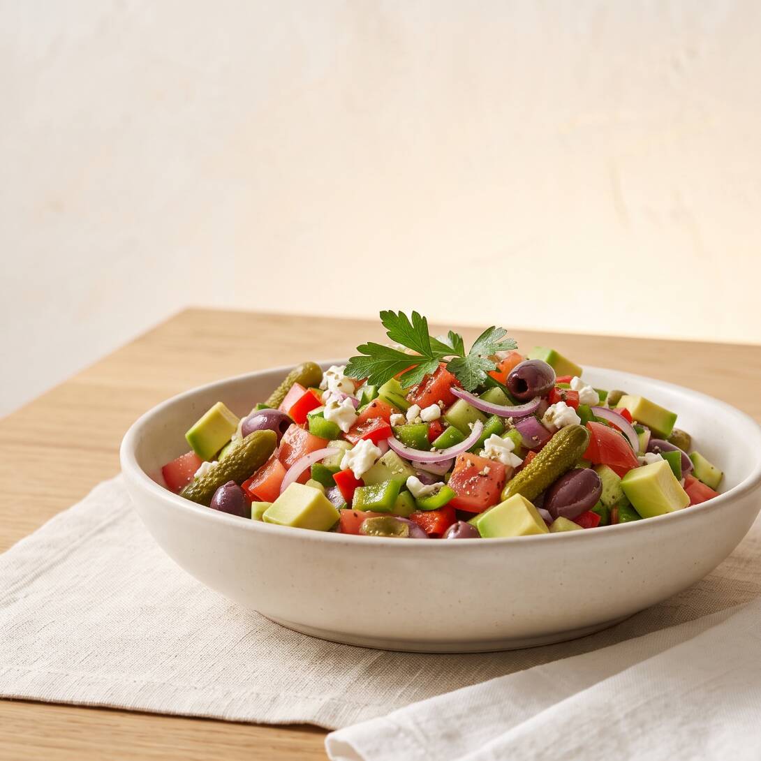 ARMA TU ENSALADA MEDITERRÁNEA CON KOFTA