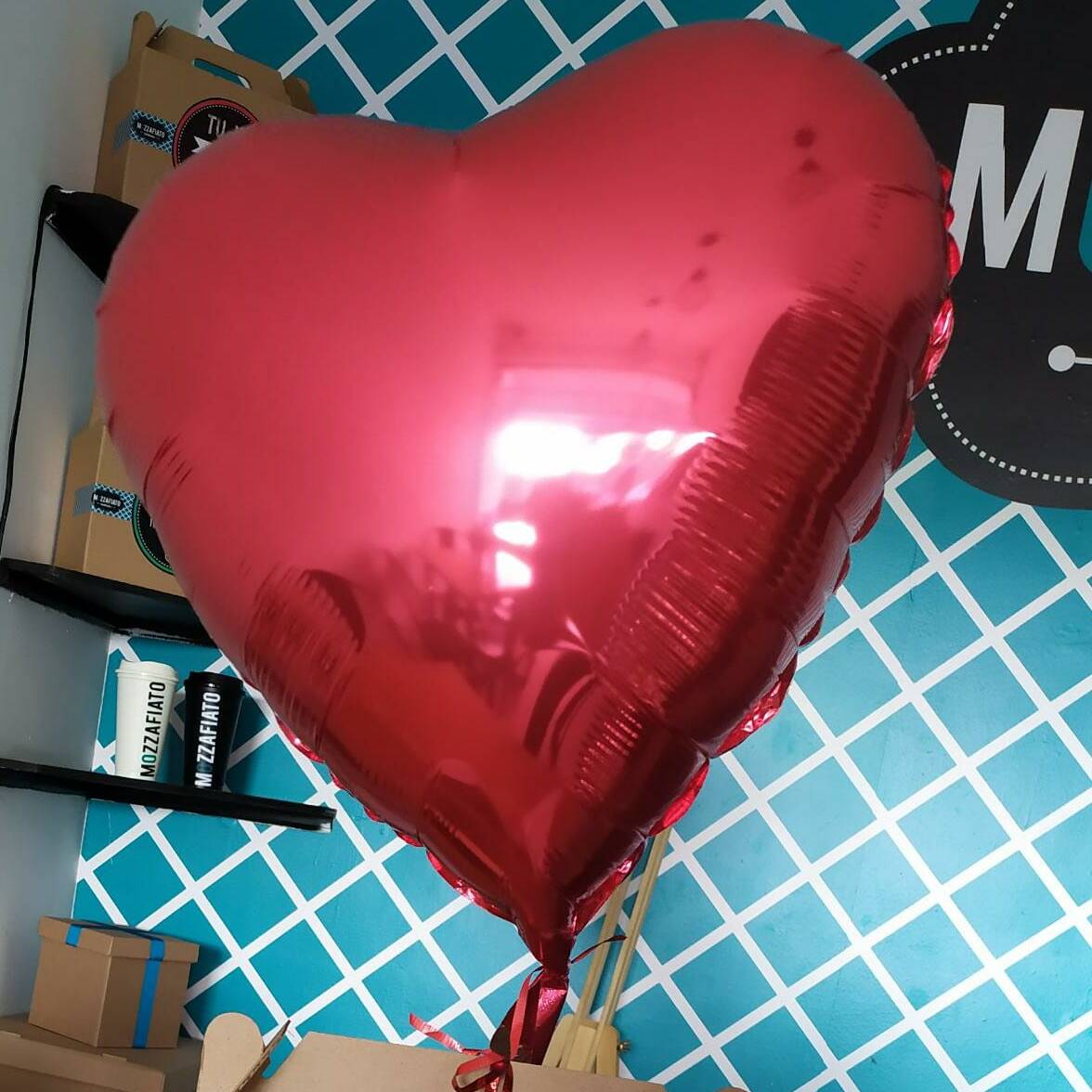 Globo Helio Corazón Rojo