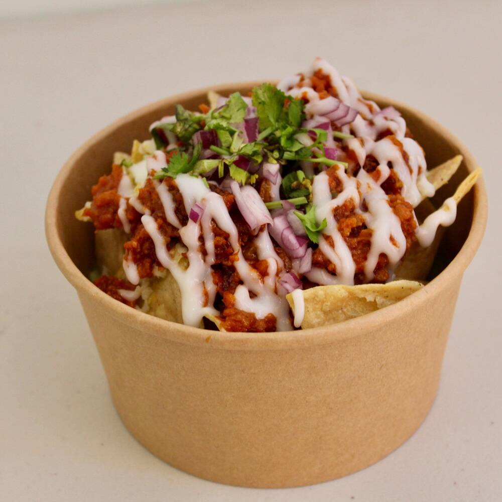 Chilaquiles + Chicharrón Prensado