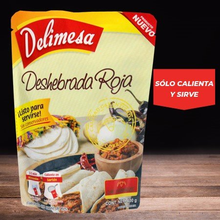 Guiso Deshebrada Salsa Roja