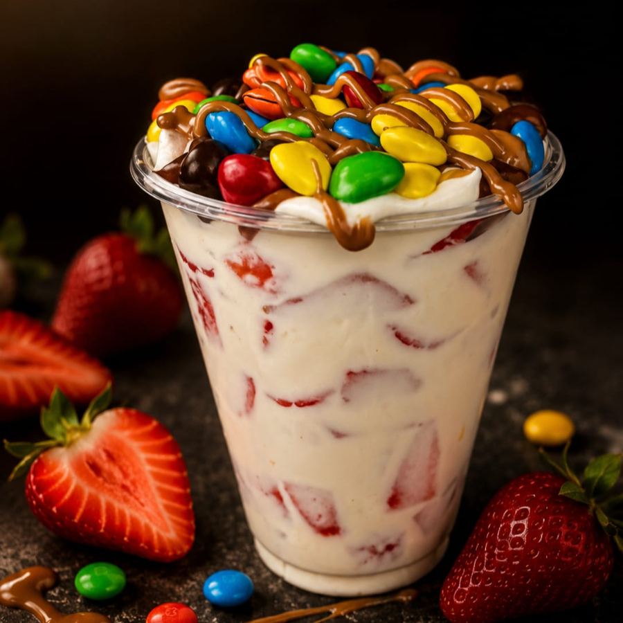 Fresas con Crema más 1 Topping
