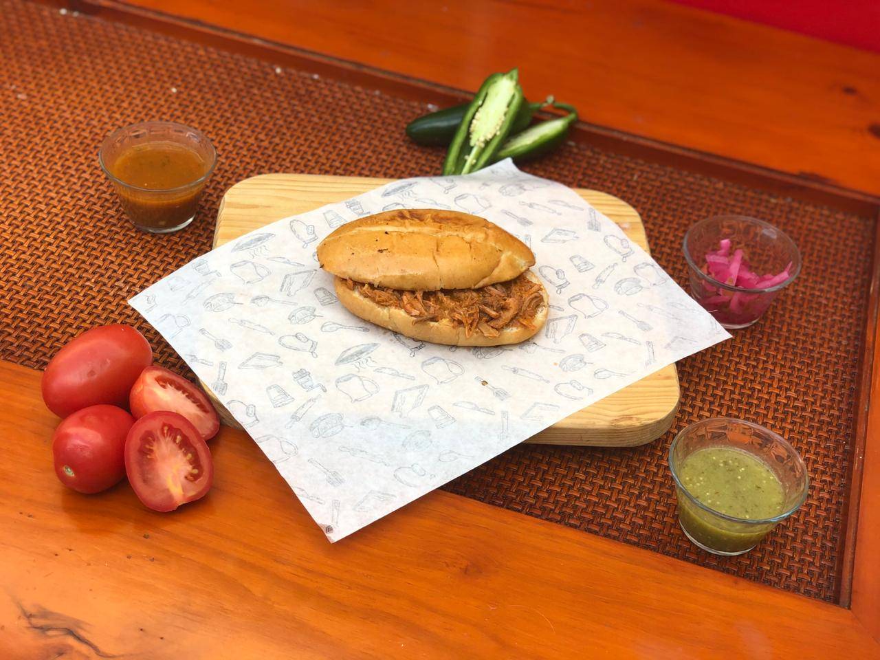 Torta de Cochinita Pibil