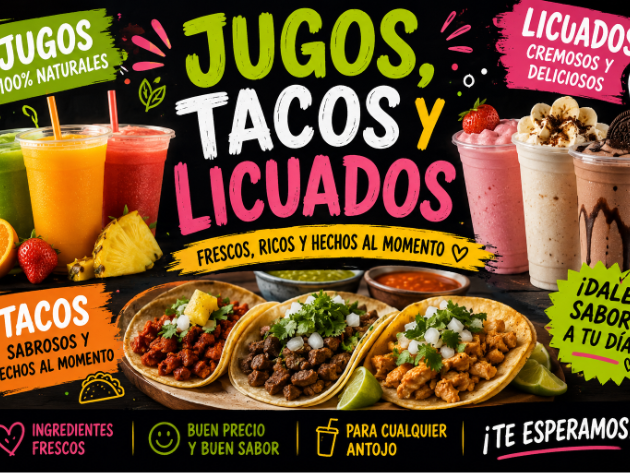 Jugos, tacos y licuados "Buen día "