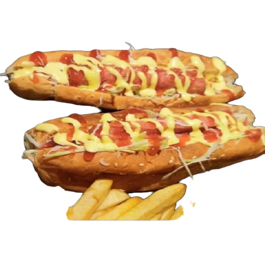 2 Perros Caliente + Papas Fritas + Gaseosa
