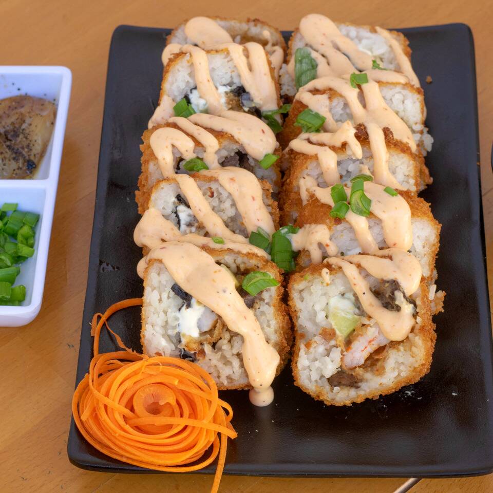 Mar y tierra 6 rollitos